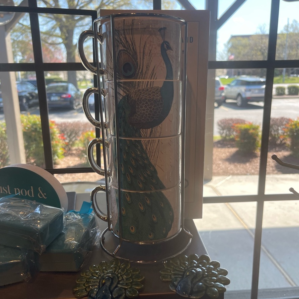 Peacock mugs